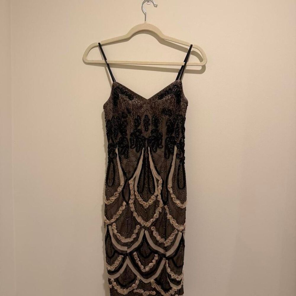 Sue-wong Women's Black and Brown Dress